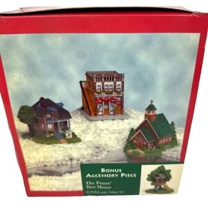 Liberty Falls Hand Painted 4 Piece Accessory Set ~ Village Set